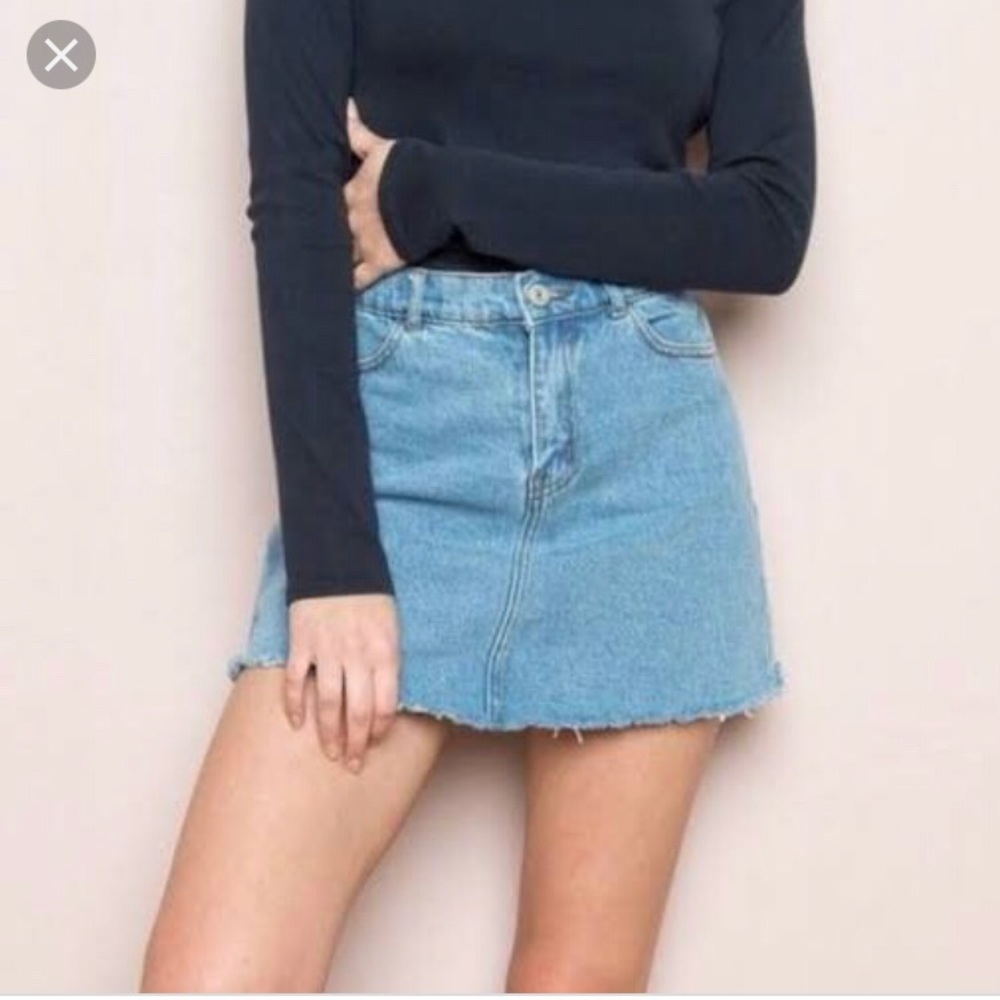 Brandy Melville/John Galt Denim mini skirt